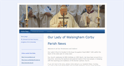 Desktop Screenshot of ourladyofwalsinghamcorby.org