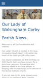Mobile Screenshot of ourladyofwalsinghamcorby.org