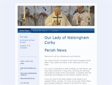 Tablet Screenshot of ourladyofwalsinghamcorby.org